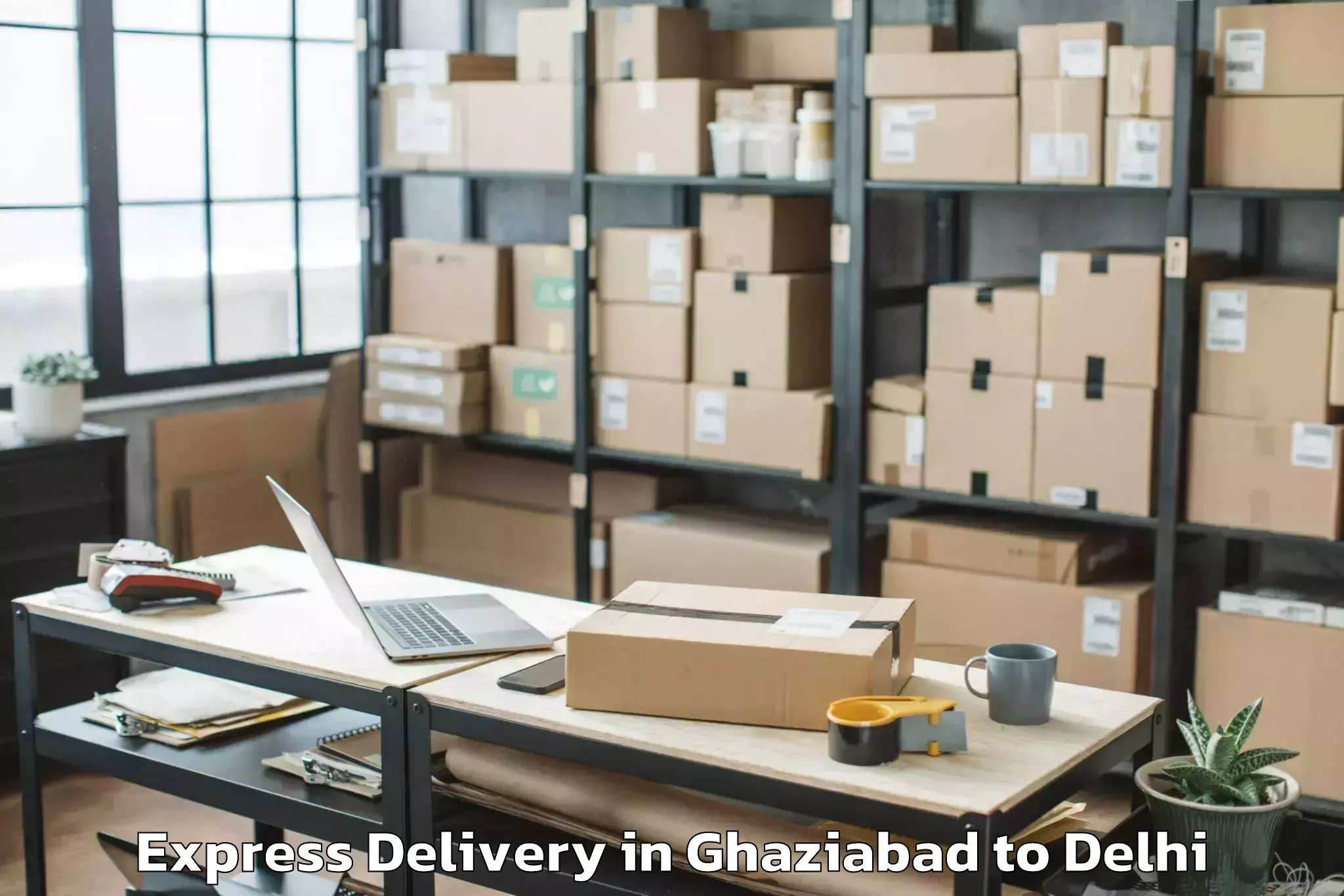 Reliable Ghaziabad to Defence Colony Express Delivery